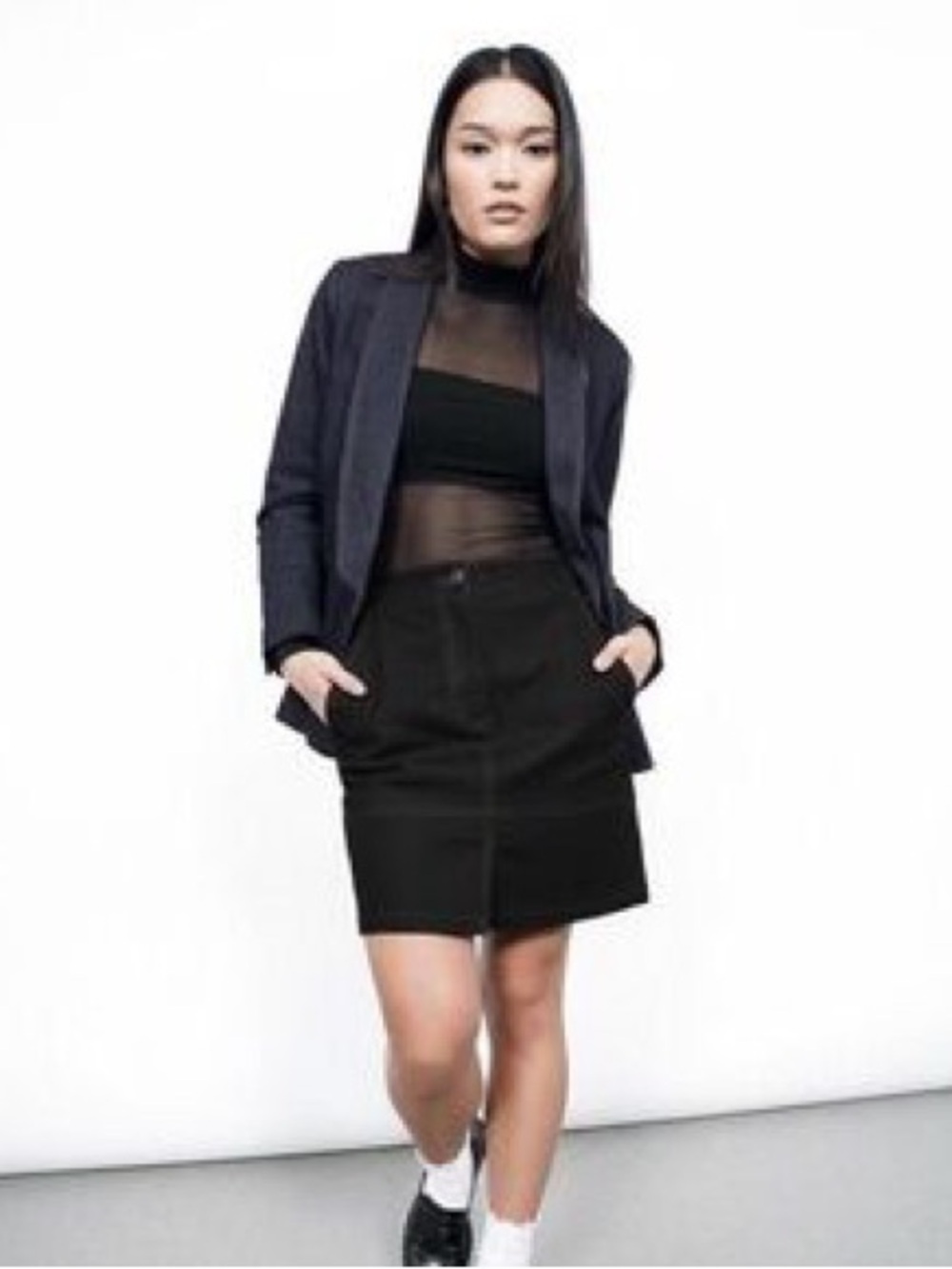WILDFANG The Essential Denim Work Skirt